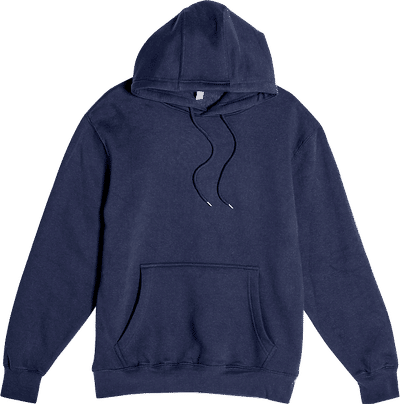 Am image of a Custom Lane 7 Premium Pullover Hoodie in Navy Blue!