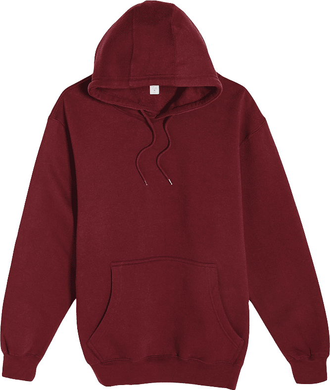 Lane 7 Premium Pullover Hoodie in Burgundy