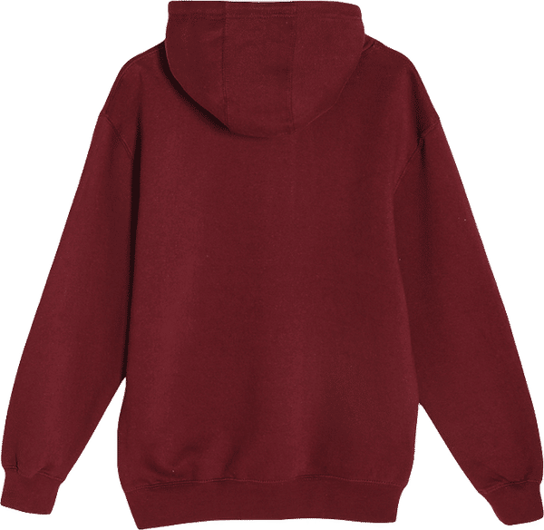 Am image of a Custom Lane 7 Premium Pullover Hoodie in Burgundy!