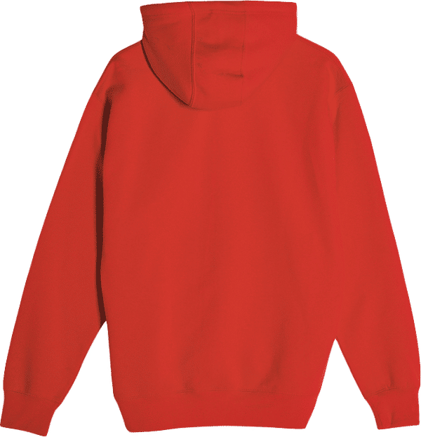 Am image of a Custom Lane 7 Premium Pullover Hoodie in Red!