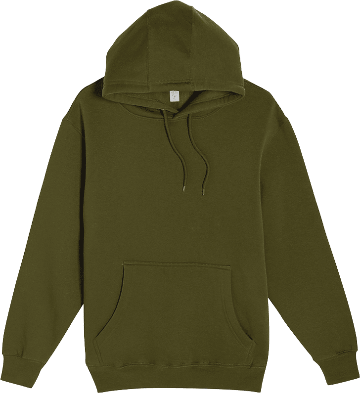 Lane 7 Premium Pullover Hoodie in Army Green