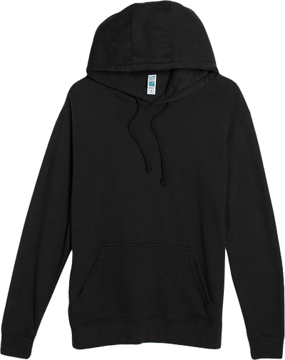 Am image of a Custom Lane 7 French Terry Hoodie in BLACK!