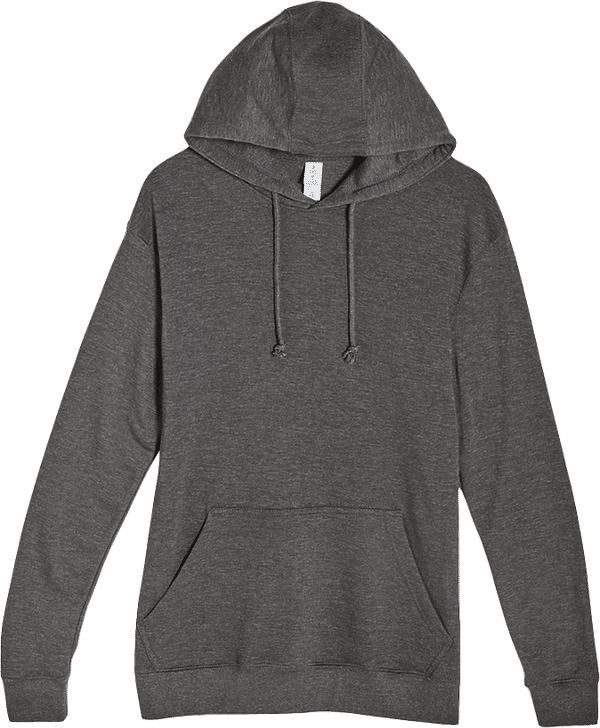 Am image of a Custom Lane 7 French Terry Hoodie in HEATHER CHARCOAL!