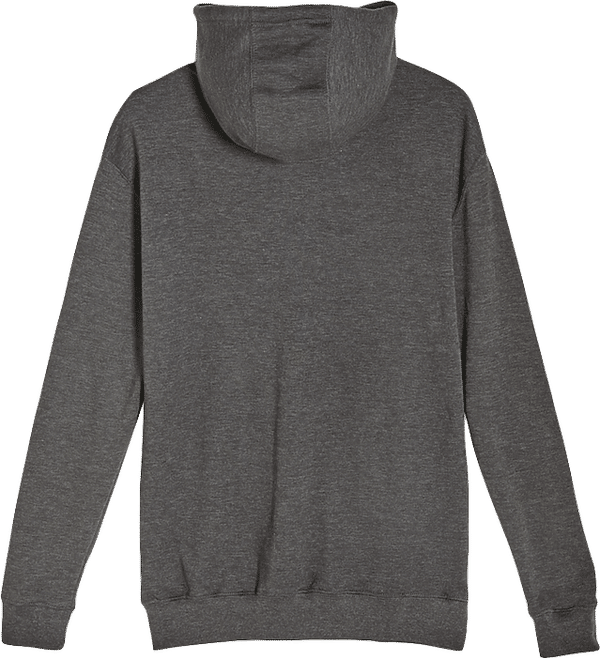 Am image of a Custom Lane 7 French Terry Hoodie in HEATHER CHARCOAL!