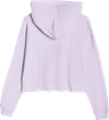Am image of a Custom Lane 7 Crop Hoodie in Lilac!
