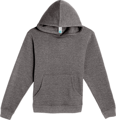 Am image of a Custom Lane 7 Premium Youth Hoodie in Charcoal Heather!