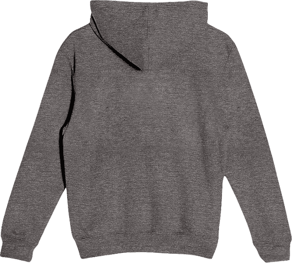 Am image of a Custom Lane 7 Premium Youth Hoodie in Charcoal Heather!