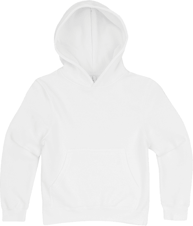 Lane 7 Premium Youth Hoodie in White