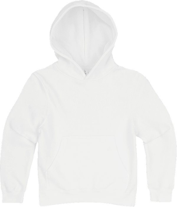 Am image of a Custom Lane 7 Premium Youth Hoodie in White!