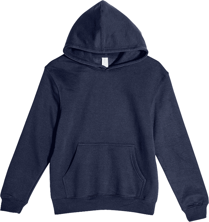 Lane 7 Premium Youth Hoodie in Navy Blue