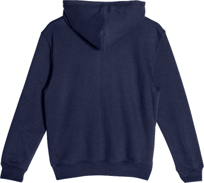 Am image of a Custom Lane 7 Premium Youth Hoodie in Navy Blue!