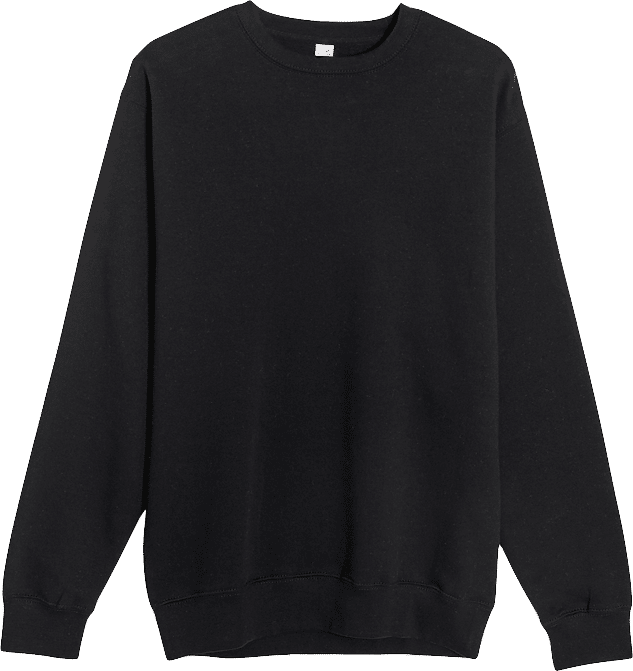 Lane 7 Premium Crewneck Sweatshirt in Black
