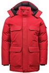 Am image of a Custom Stormtech Mens Denali Parka in Red/Black!
