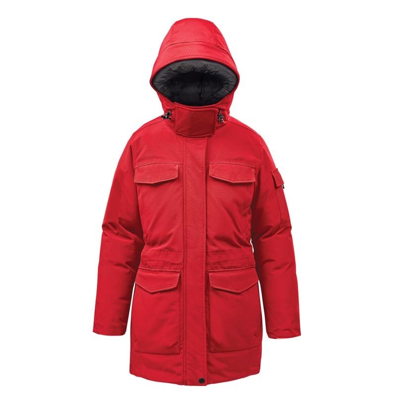 Stormtech Womens Denali Parka in Red/Black