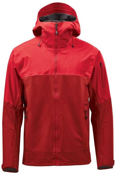 Am image of a Custom Stormtech Mens Vertex Stormshell in Red/Crimson!