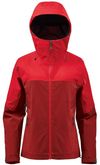 Am image of a Custom Stormtech Womens Vertex Stormshell in Red/Crimson!