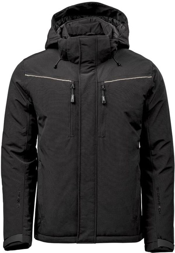 Am image of a Custom Stormtech Men's Steelhead Thermal Jacket in Black/Granite!