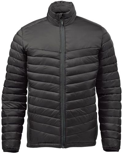 Am image of a Custom Stormtech Mens Montserrat Thermal Jacket in Black/Granite!