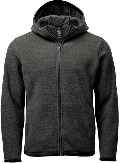 Am image of a Custom Stormtech Mens Medusa Fleece Hoody in Charcoal Stripe!