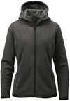 Am image of a Custom Stormtech Womens Medusa Fleece Hoody in Charcoal Stripe!