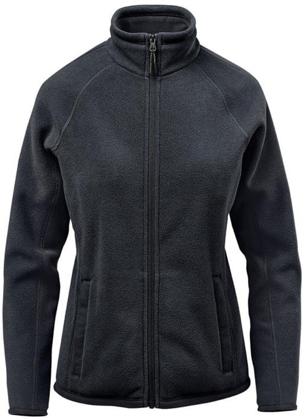 Am image of a Custom Stormtech Womens Montauk Fleece Jacket in Black!