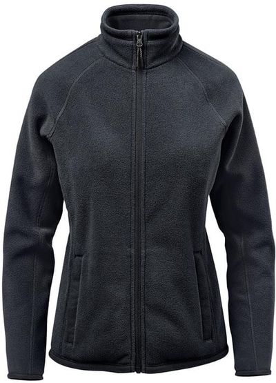 Am image of a Custom Stormtech Womens Montauk Fleece Jacket in Black!