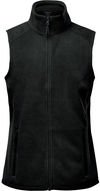 Am image of a Custom Stormtech Womens Montauk Fleece Vest in Black!