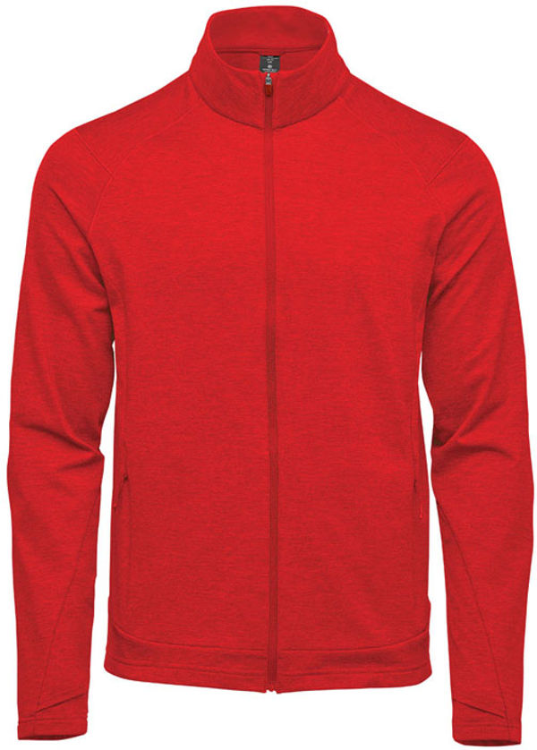 Am image of a Custom Stormtech Mens Treeline Performance Jacket in Bright Red!