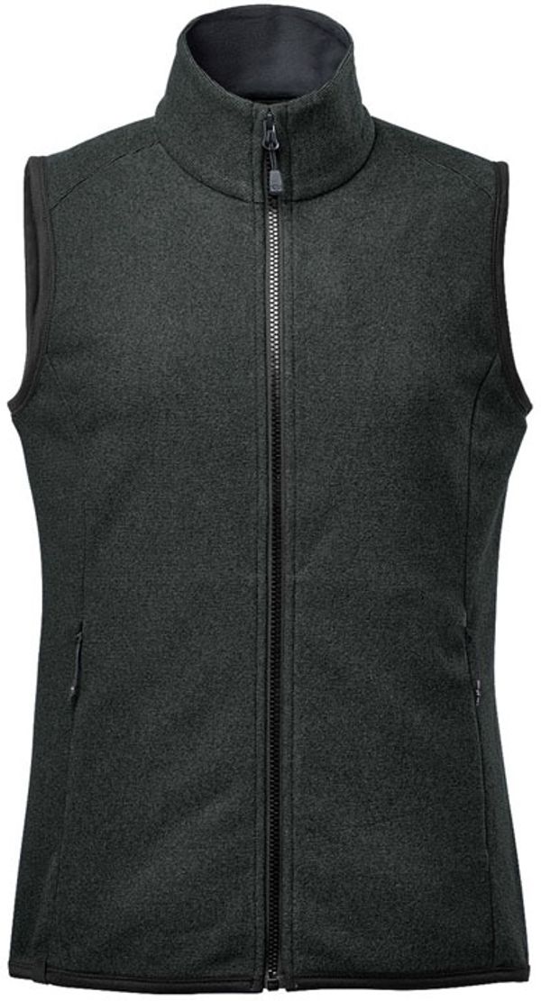 Am image of a Custom Stormtech Womens Novarra Vest in Carbon Stripe!