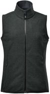 Am image of a Custom Stormtech Womens Novarra Vest in Carbon Stripe!