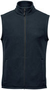 Am image of a Custom Stormtech Mens Montauk Fleece Vest in Midnight!