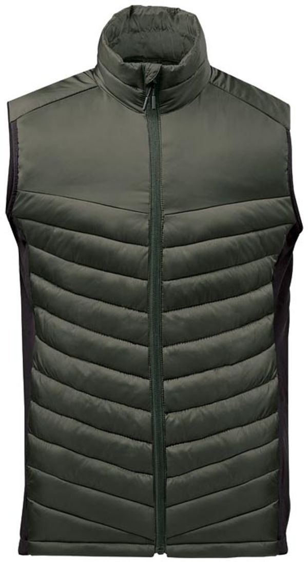Am image of a Custom Stormtech Mens Montserrat Thermal Vest in Spruce/Mallard!