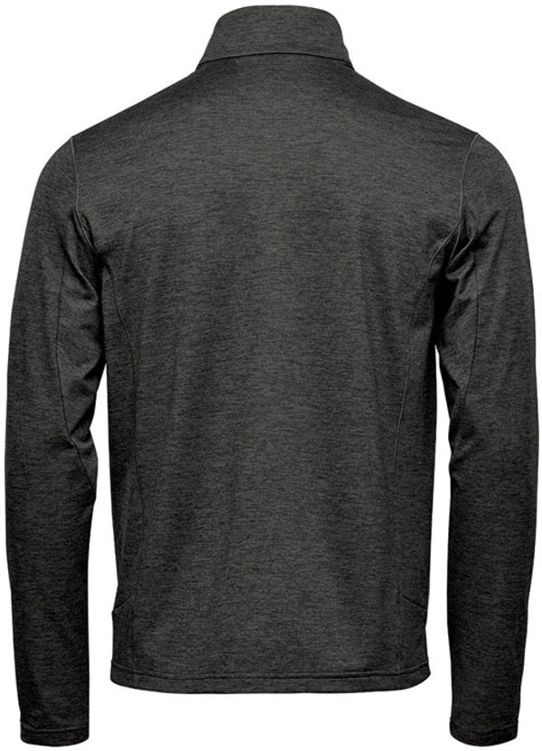Am image of a Custom Stormtech Mens Treeline Performance Jacket in Black Heather!