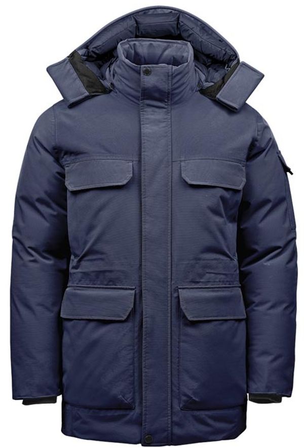 Am image of a Custom Stormtech Mens Denali Parka in Midnight!