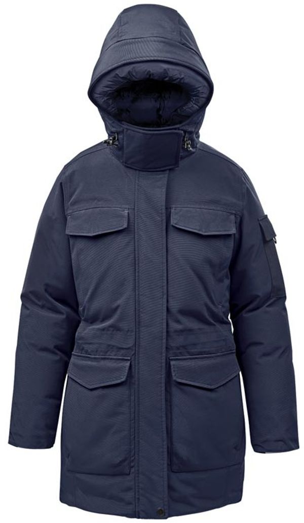Am image of a Custom Stormtech Womens Denali Parka in Midnight!
