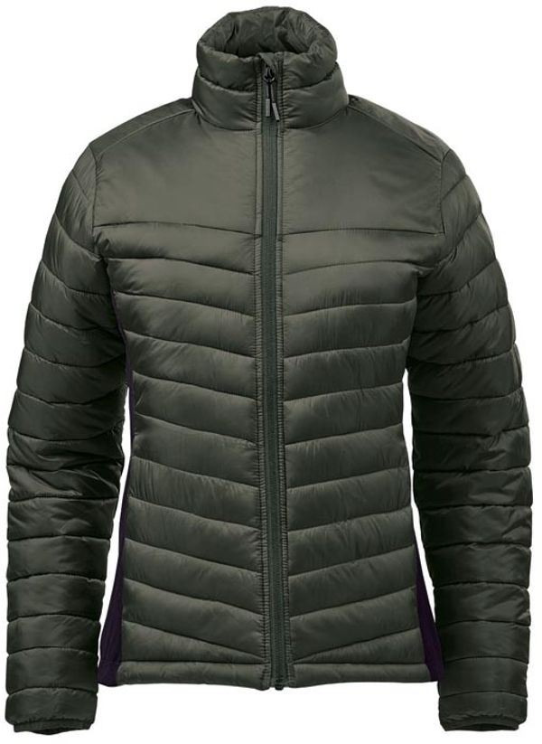 Am image of a Custom Stormtech Womens Montserrat Thermal Jacket in Spruce/Mallard!