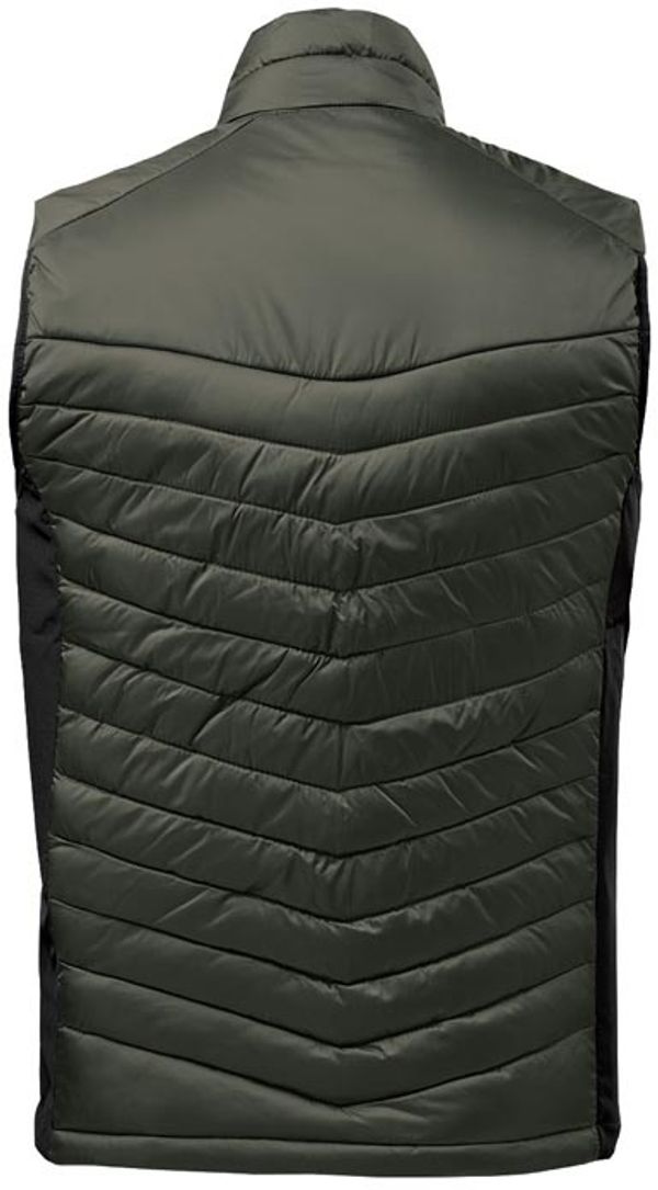 Am image of a Custom Stormtech Mens Montserrat Thermal Vest in Spruce/Mallard!