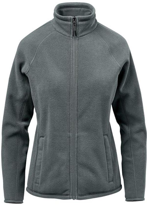 Am image of a Custom Stormtech Womens Montauk Fleece Jacket in Granite!