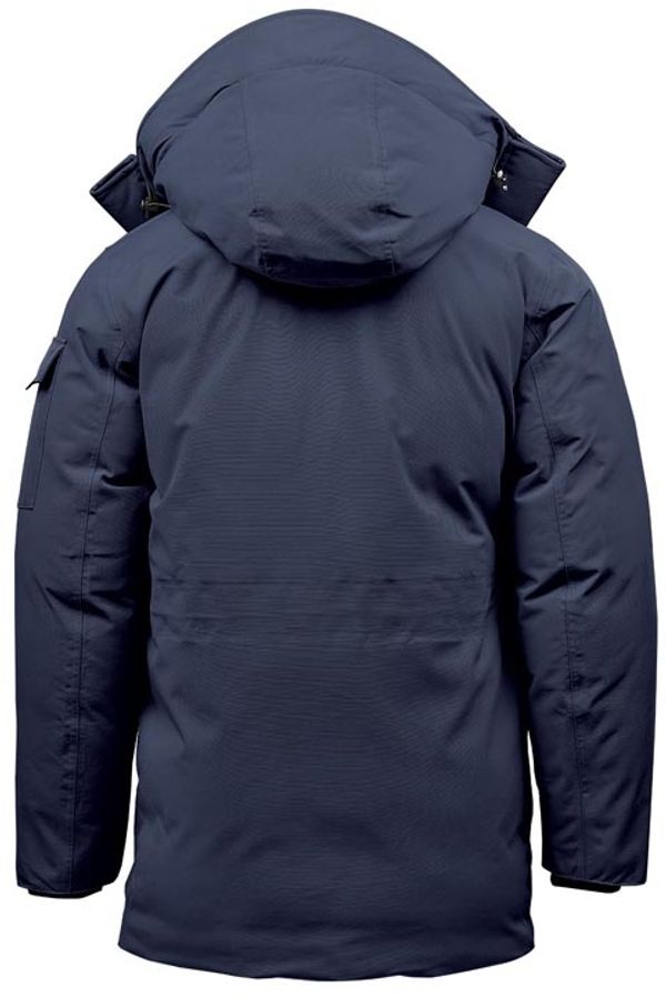 Am image of a Custom Stormtech Mens Denali Parka in Midnight!