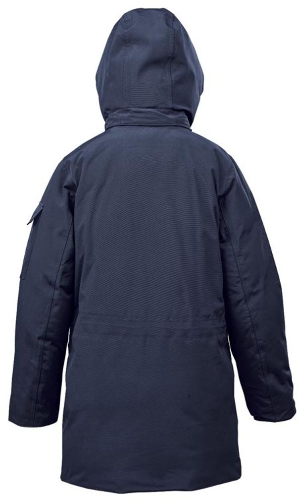 Am image of a Custom Stormtech Womens Denali Parka in Midnight!