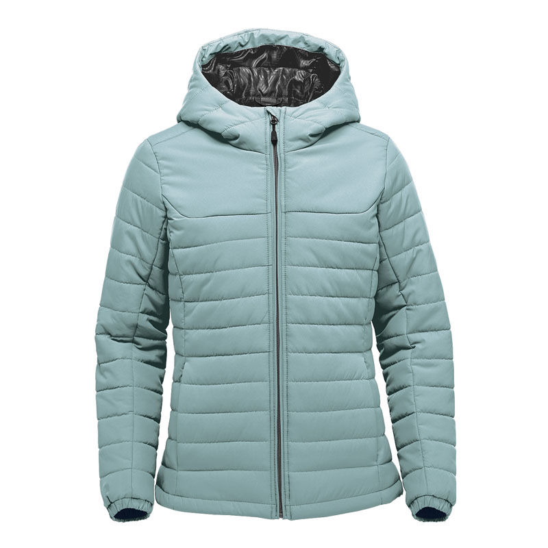 Stormtech Womens Nautilus Quilted Hoody in Ice Blue