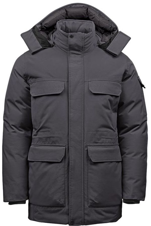 Am image of a Custom Stormtech Mens Denali Parka in Granite!