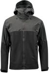 Am image of a Custom Stormtech Mens Vertex Stormshell in Granite/Black!