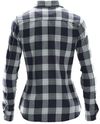 Am image of a Custom Stormtech Womens Logan Snap Front Shirt in Titanium Plaid!