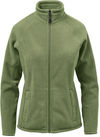 Am image of a Custom Stormtech Womens Montauk Fleece Jacket in Sage Green!