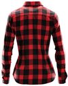 Am image of a Custom Stormtech Womens Logan Snap Front Shirt in Black/Red Plaid!
