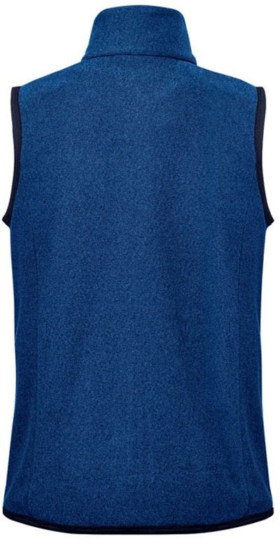 Am image of a Custom Stormtech Womens Novarra Vest in Classic Blue Stripe!