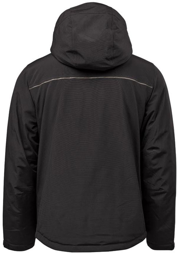 Am image of a Custom Stormtech Men's Steelhead Thermal Jacket in Black/Granite!
