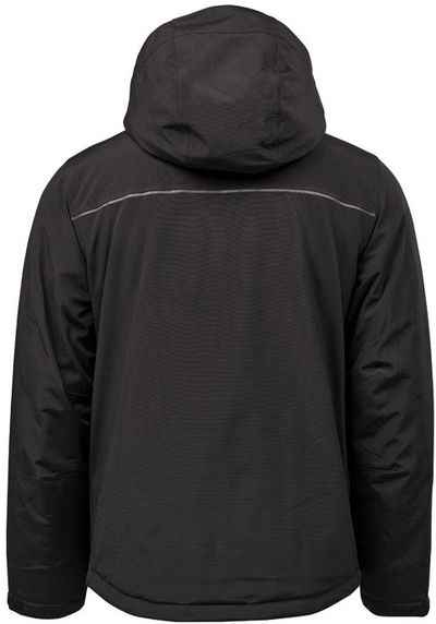 Am image of a Custom Stormtech Men's Steelhead Thermal Jacket in Black/Granite!