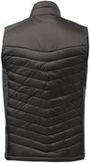 Am image of a Custom Stormtech Mens Montserrat Thermal Vest in Black/Granite!